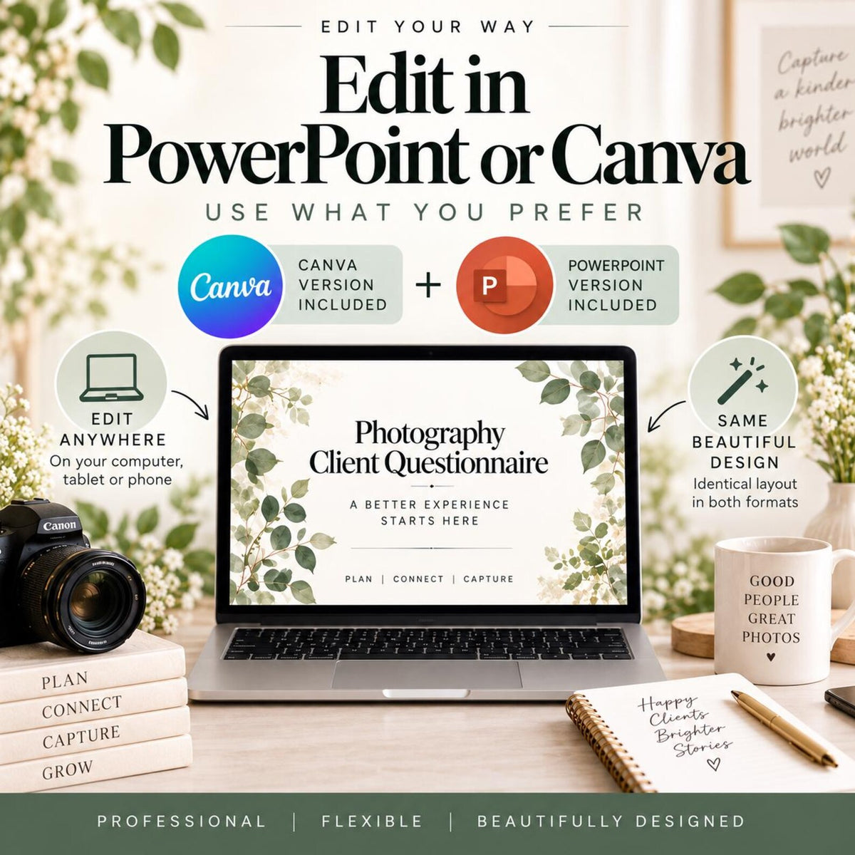 Photography Client Questionnaire Template | 12-Page Photographer Intake Form | Canva & PowerPoint image 6